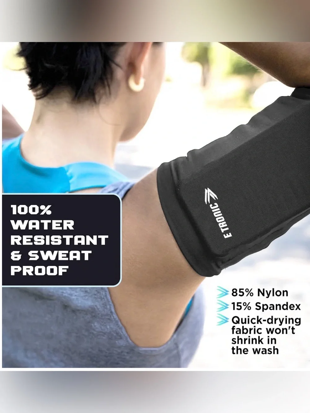 🏃🏾‍♀️NEW Blue/Black Medium Athletic Armband for Smartphones🏃🏾‍♀️